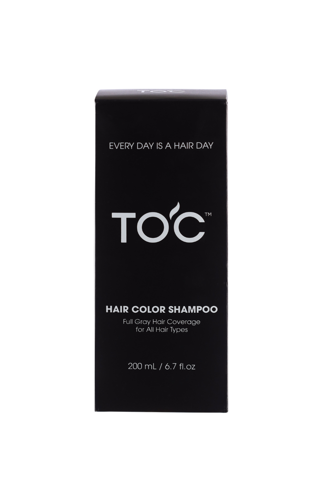 TOC Hair Color Shampoo: Instant Gray Coverage and Long-Lasting Results ...
