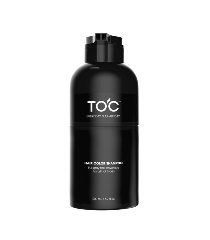 TOC Hair Color Shampoo: Instant Gray Coverage and Long-Lasting Results ...
