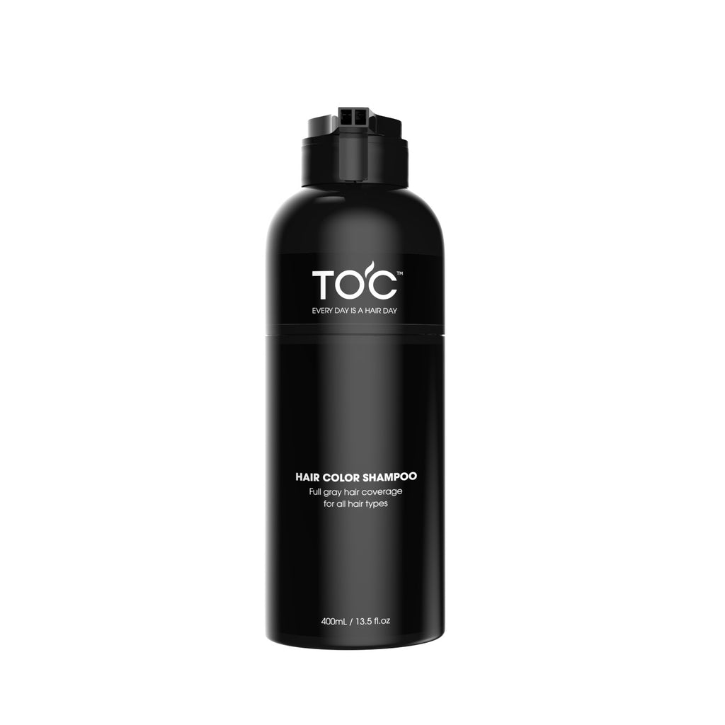 TOC Hair Color Shampoo: Instant Gray Coverage and Long-Lasting Results ...